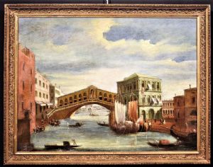 Venedig, Canal Grande und Rialtobrücke. VERKAUFT